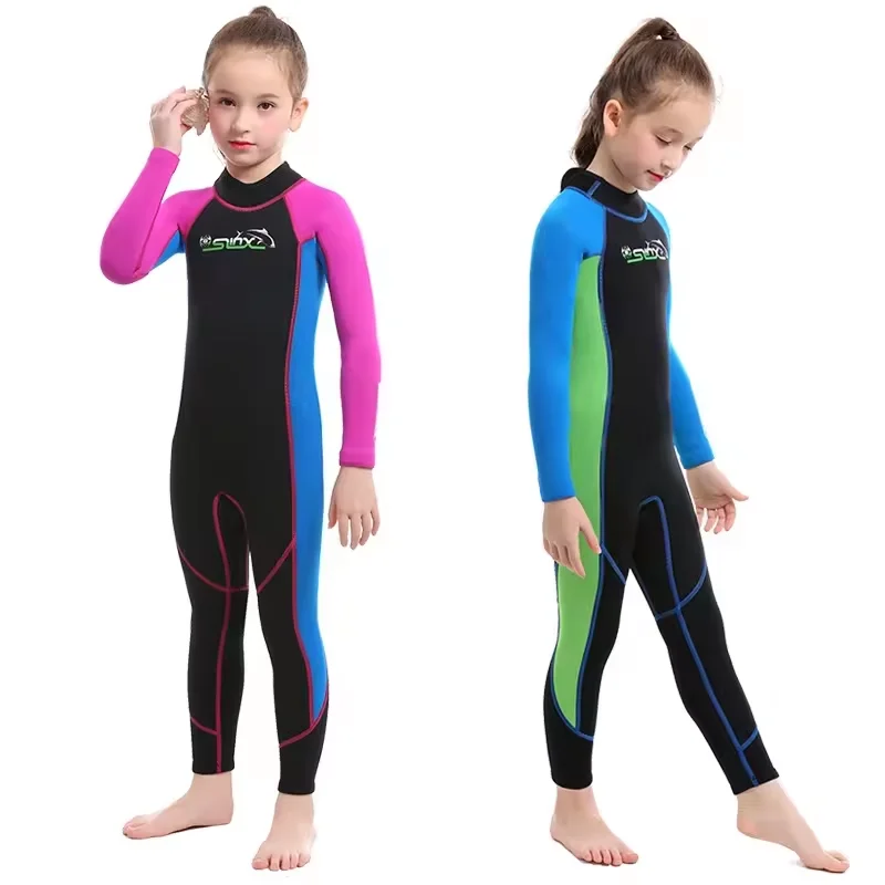 2024 3mm 5mm neoprene child swimsuit boys surf kids snorkel kids short wetsuit neoprene diving suits for children