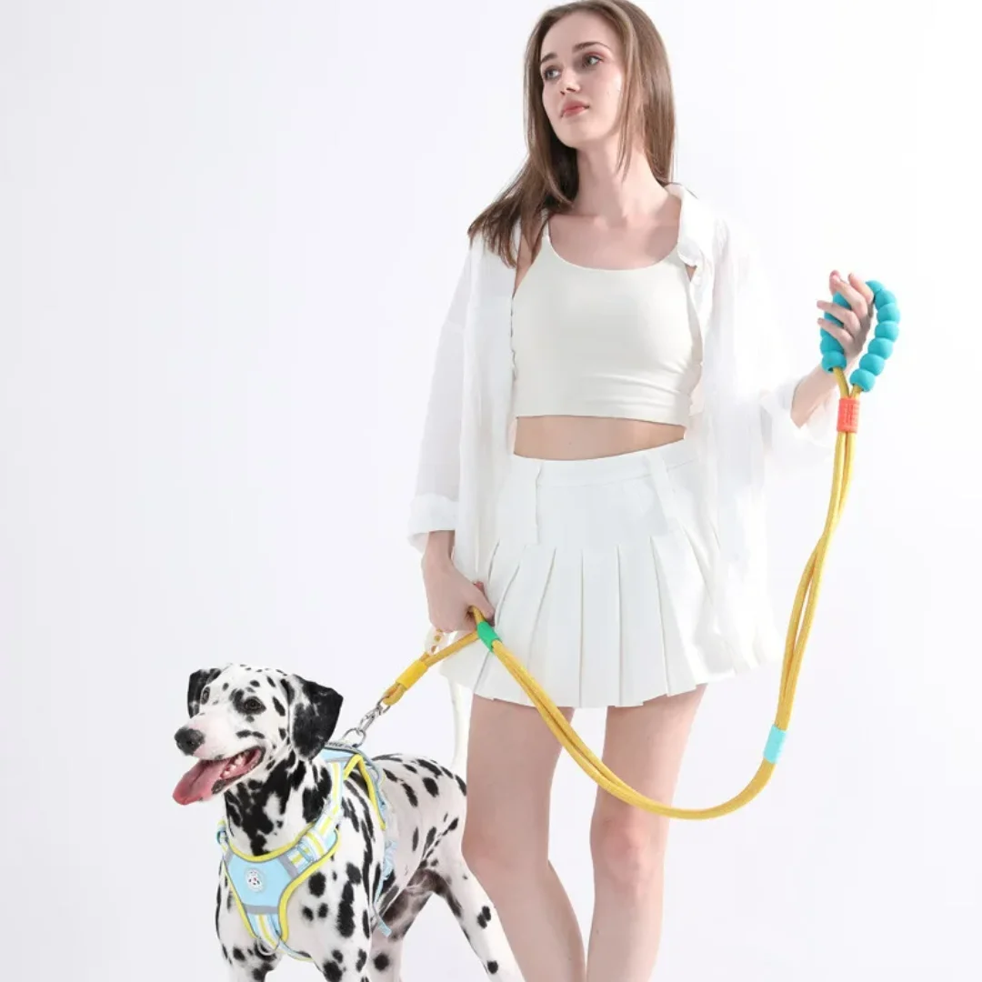 Hand Free Dog Leash for Pet Walking Running Jogging Adjustable Dog leash Waist Belt Chest Strap Traction Rope Dog Accessories