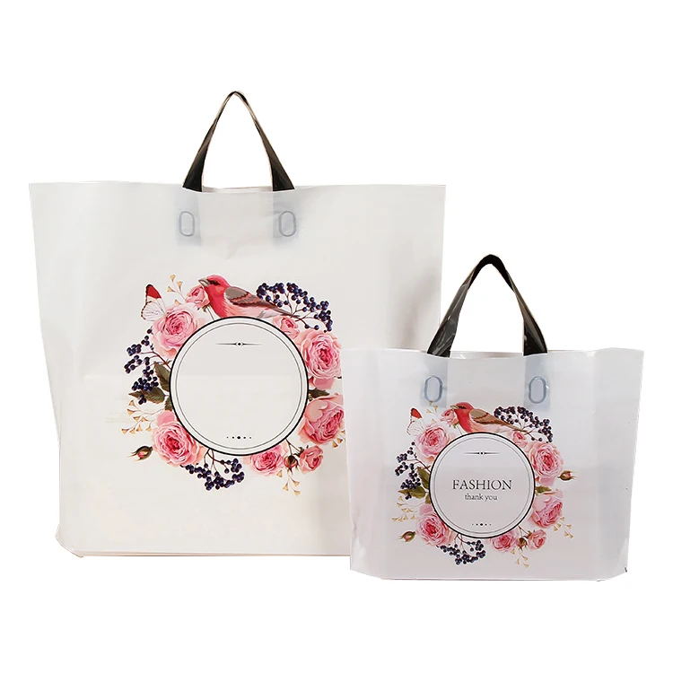 
Wholesale personalized printed Design grocery Carry Fashion clothing packaging Plastic Bags with your own logo 