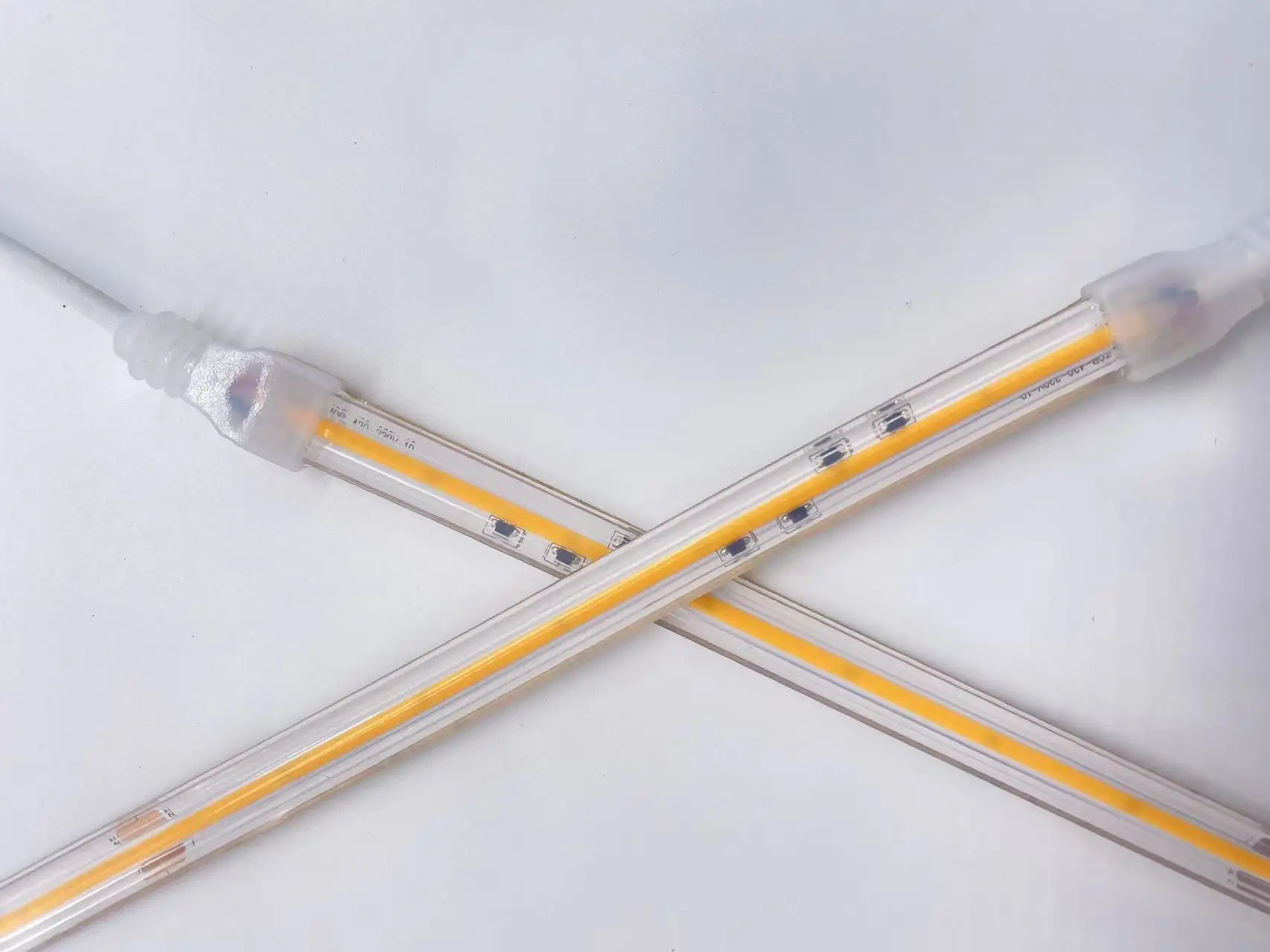 AC 110V 220V COB LED Strip High Bright Flexible FOB Light Bar Ribbon Warm Cool White IP67 Waterproof LED Tape