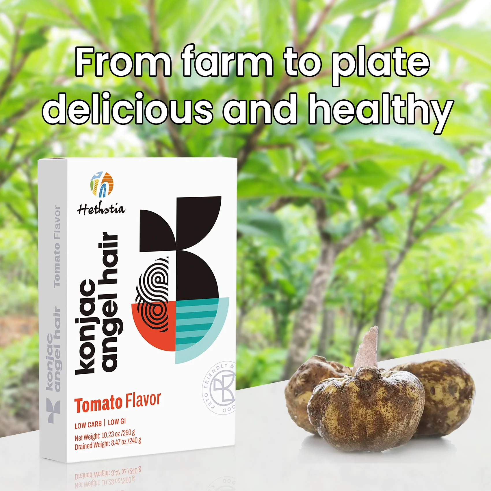 Wholesale Halal Konjac Halal Tomato Noodles Soup Low Calorie Healthy Food Noodle Keto Food Konjac