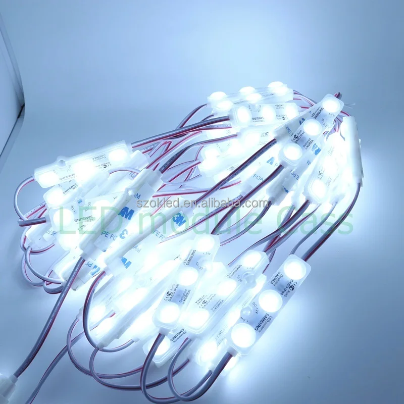 Подсветок led рекламный модуль диффузный объектив 7217 IP67 водонепроницаемый налобный фонарь на 3 светодиодах signage 1 5 Вт Открытый smd 5730