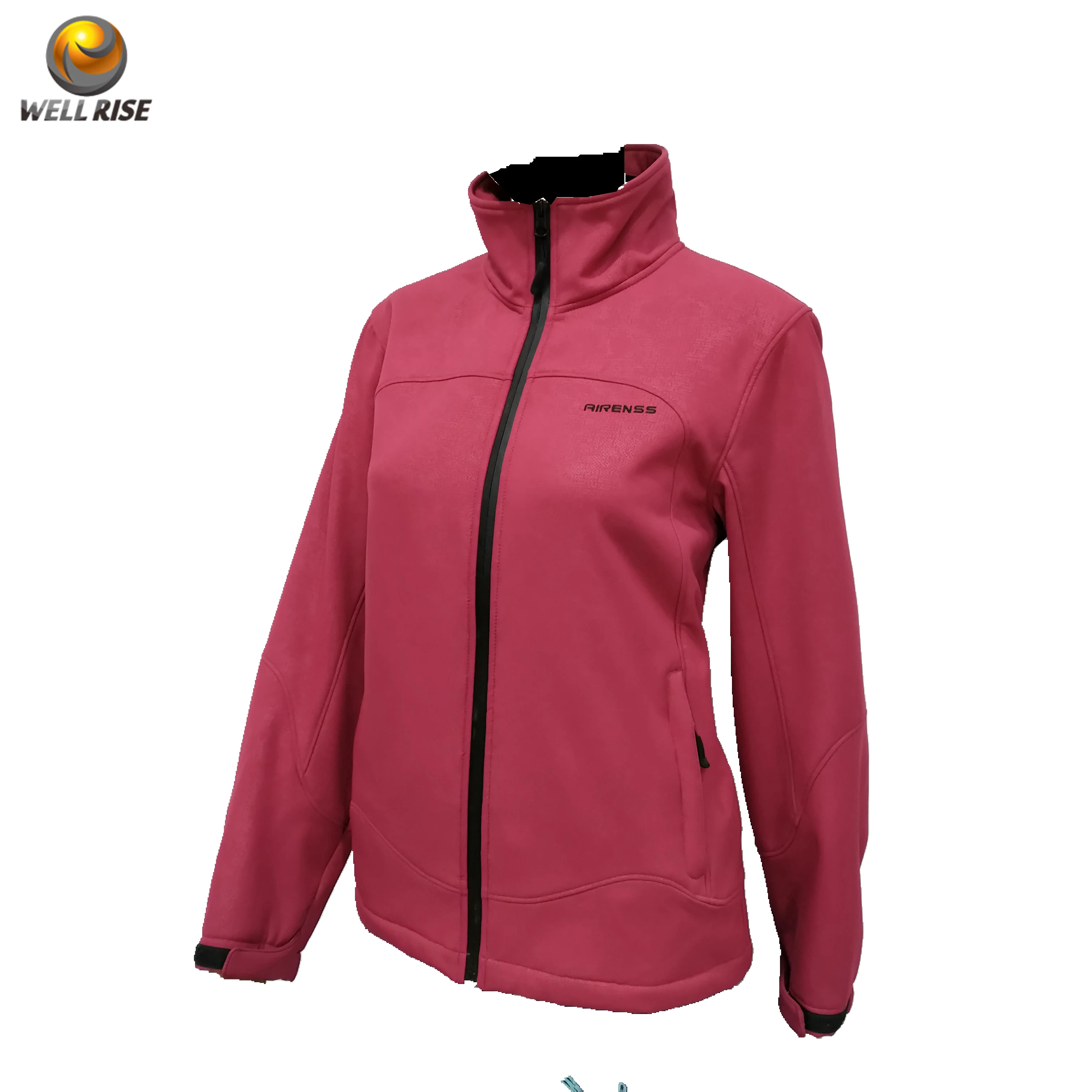 Женская куртка на молнии спереди с логотипом под заказ