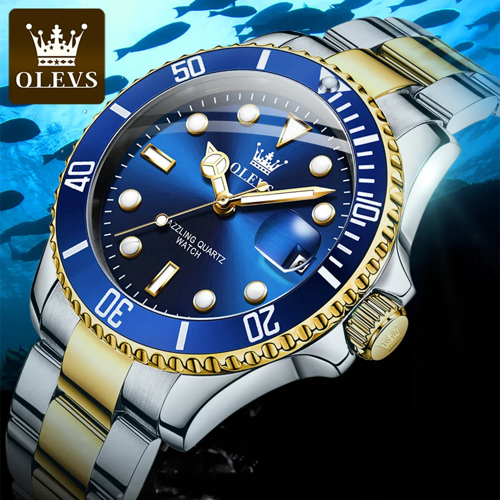 Luxury Brand OLEVS 5885 Men Business Wrist Watch Men Fashion Business Chronograph Quartz Watch  Supplier in China