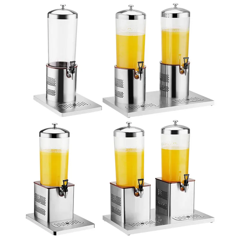 6-liter stainless steel electric heating beverage dispenser, juice, milk, tea, coffee dispenser, self-service beverage machine