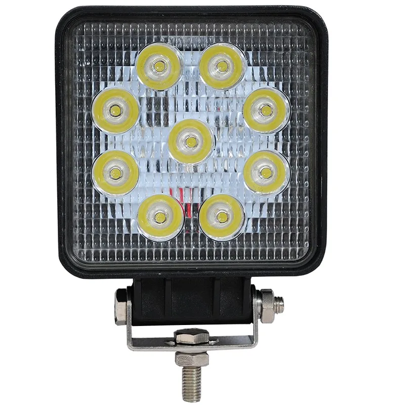 Super bright square 12v 27w 4inch ningbo led work light led tractor working lights