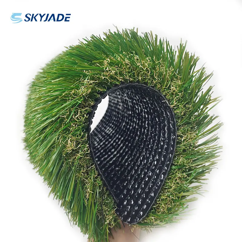 12000 Detx 6+8 16800 Density Artificial Grass 45mm Synthetic PP Soccer Flooring Outdoor Football Landscaping Roll