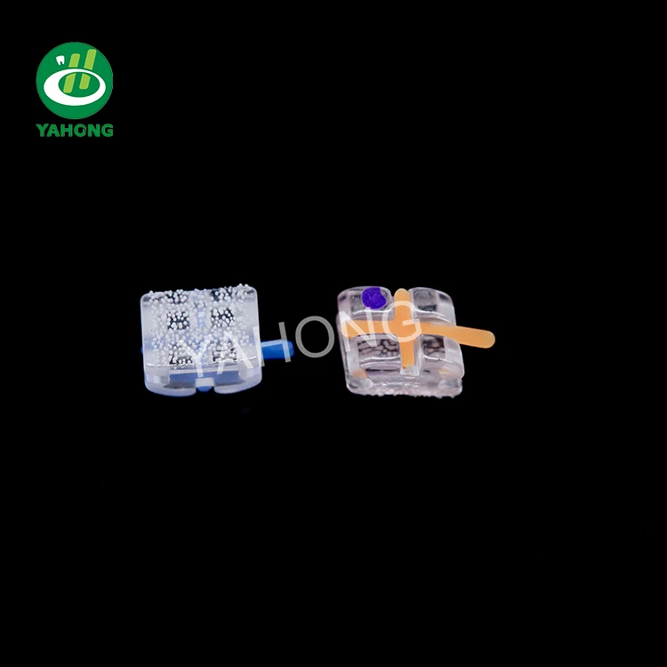 Dental Braces Orthodontic Sapphire Brackets with indicator Sapphire Brackets