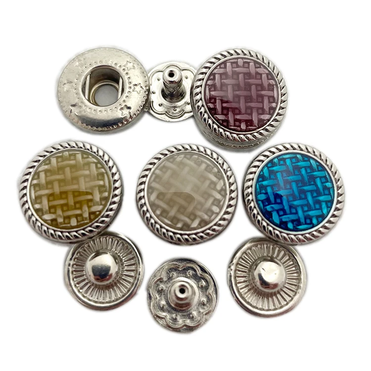 Factory price 12mm metal button Custom logo paint snap metal button