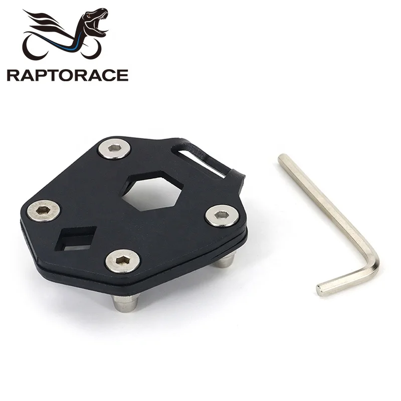 Raptorace fit for ROYAL ENFIELD HIMALAYAN 2016-2021 Aftermarket Kickstand Side Foot Stand Enlarger Expansion Pad