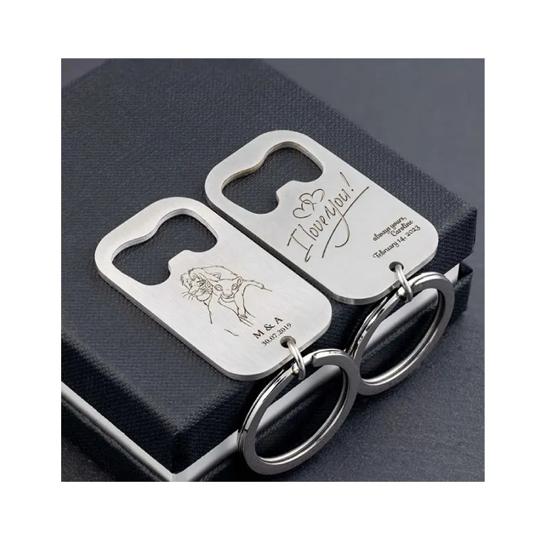 Hot Style Promotional metal 2d enamel Custom Bottle Opener multipurpose keychain With Logo