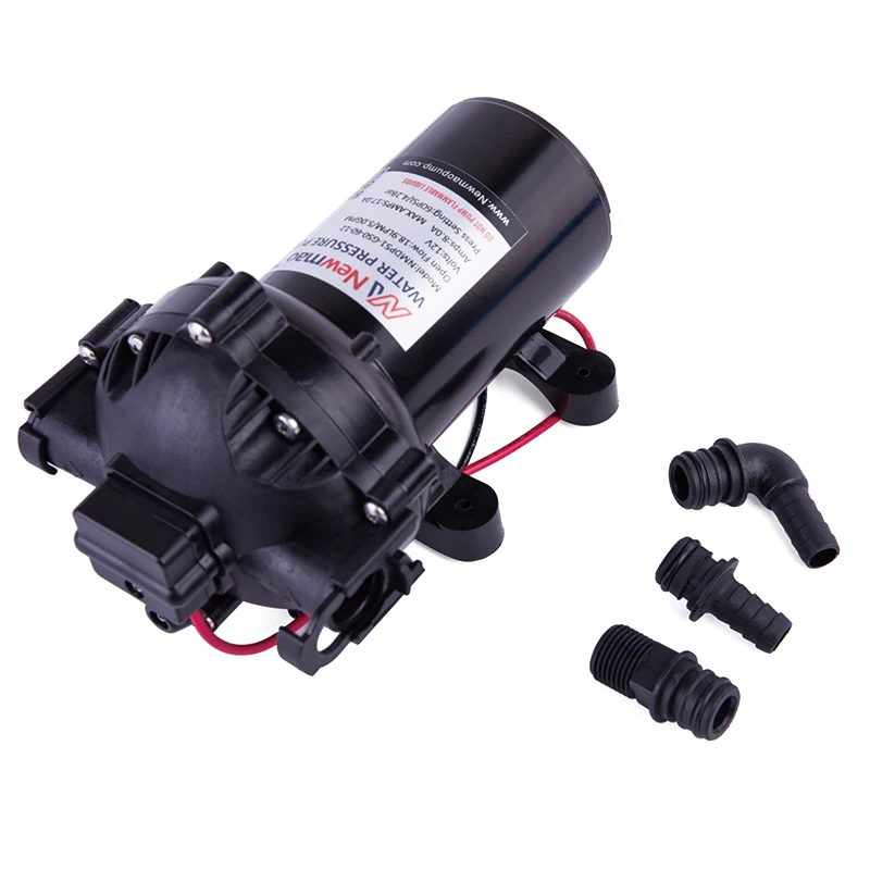 Newmao 51 series 19L 12v24v DC 5 chamber automatic diaphragm pumps are used for watering garden agricultural irrigation