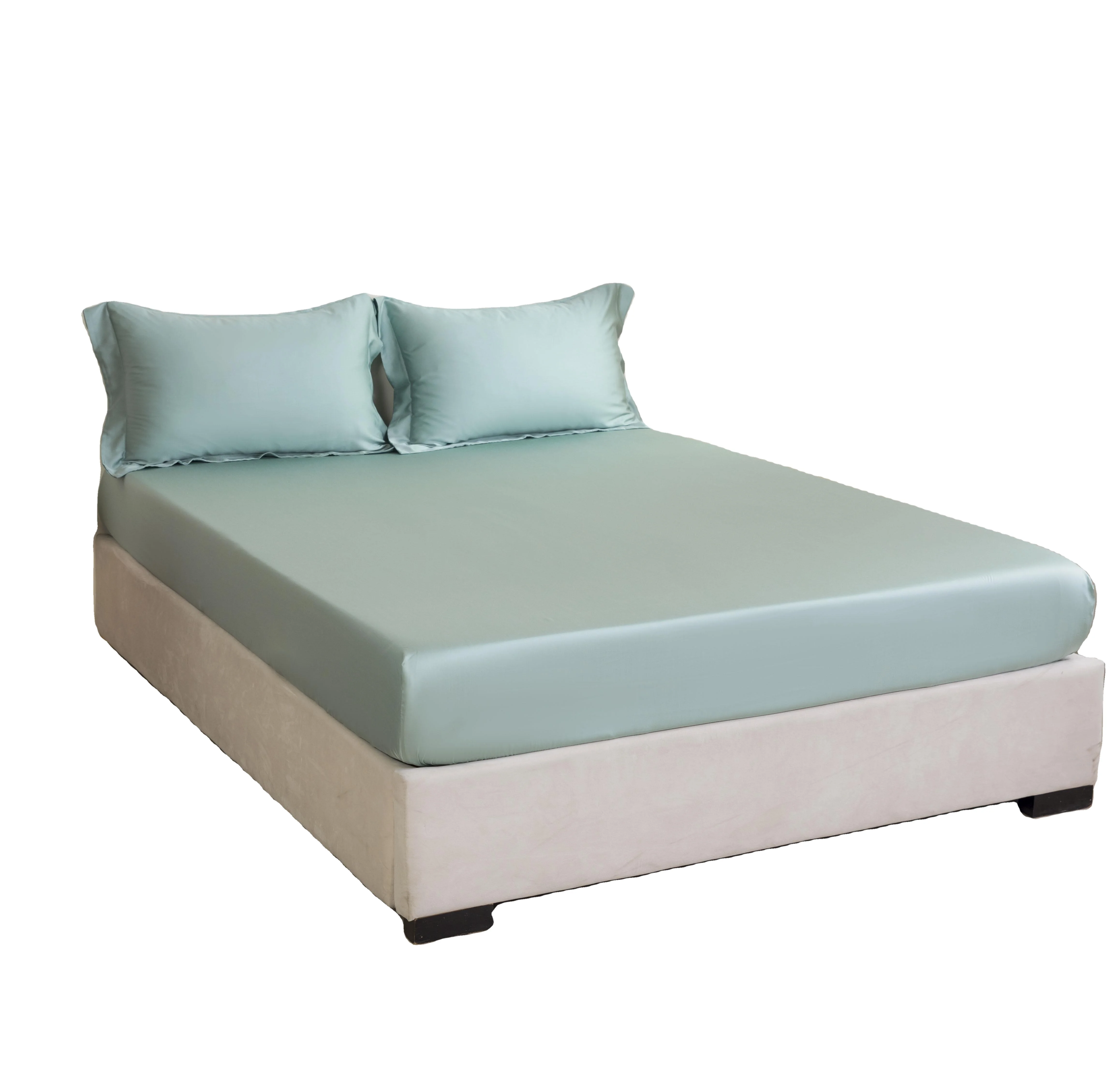 4pcs KOSMOS elastic Solid fitted bed sheet king size