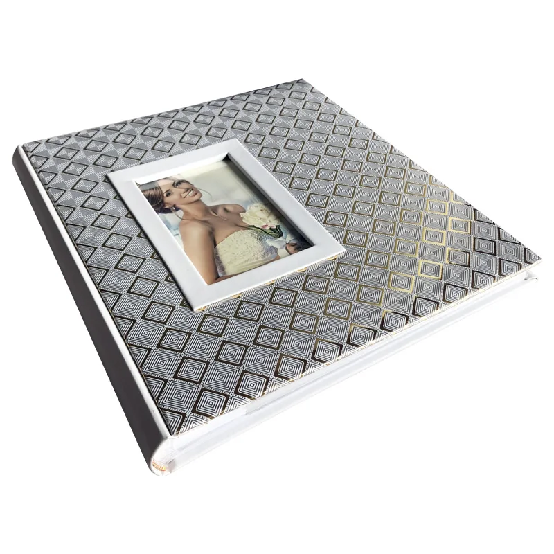 Leather wholesale personalized 50 memo pages  Photo Album 5x 7inch