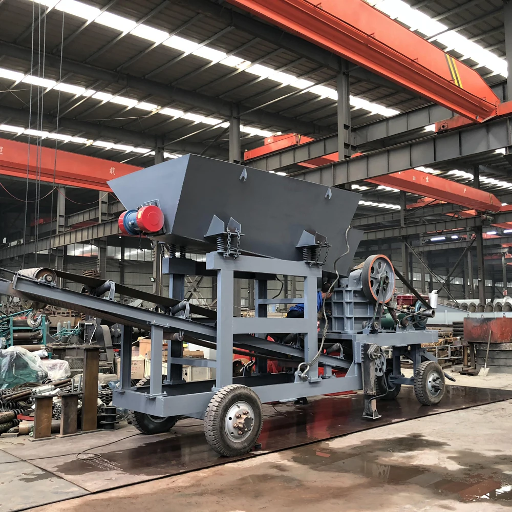 Portable concrete crushing plant,PE-250*400 jaw crusher mobile station,PE-200*350 crushing machine