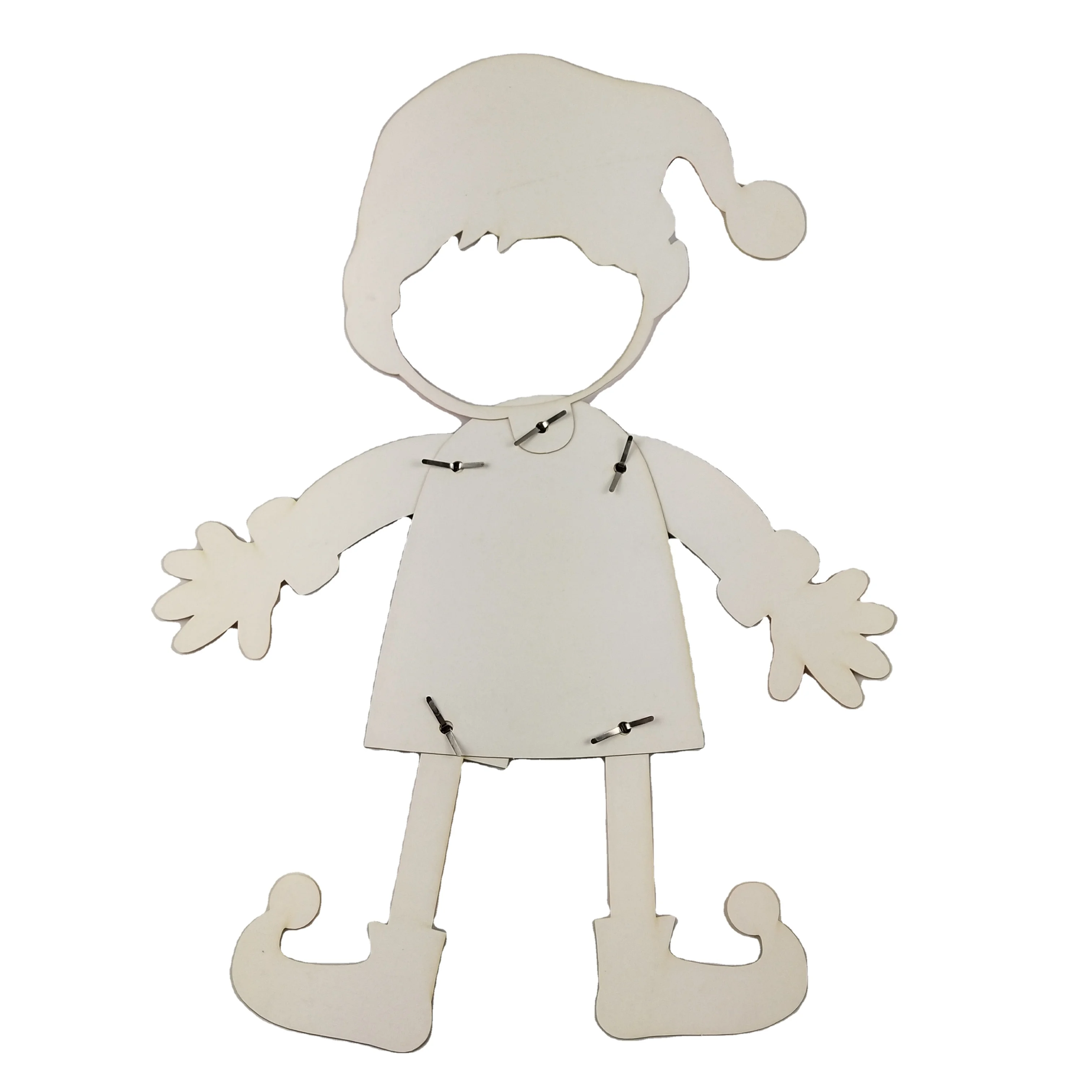 Customized Christmas elf paper wholesale paper elf toy girl boy Paper Hanging Pendant