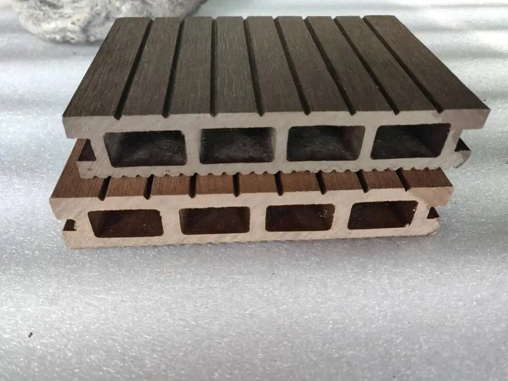 WPC composite outdoor decking / terrace flooring/ solid hard wood board