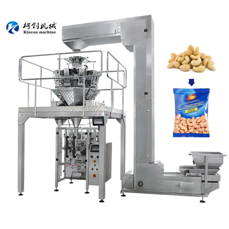 Automatic Salad Fertilezer Plum Kernel Packing Machine Line