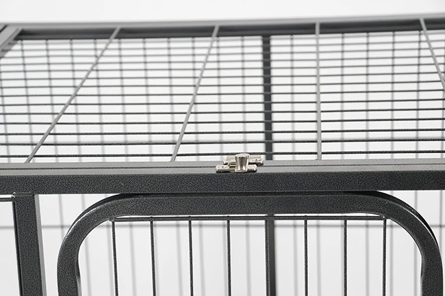 NANTONG HAIAN Dog Cage Crate Heavy Duty Strong Metal Kennel Playpen for Large Dogs with Four Wheels