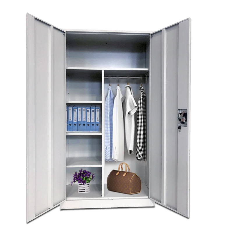 Almirah Godrej Bedroom Furniture Designs Steel 2 Door Metal Clothes Cabinet Locker