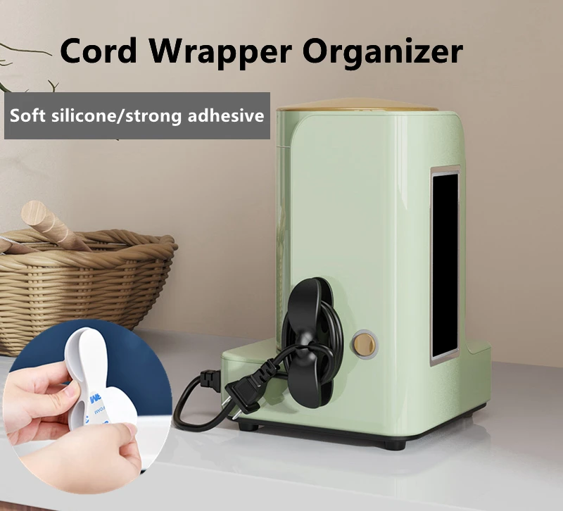 High quality Mixer Coffee Maker Air Fryer silicone Wire Keeper Holder  Wrapper Cord Organizer For Home Kitchen Appliances