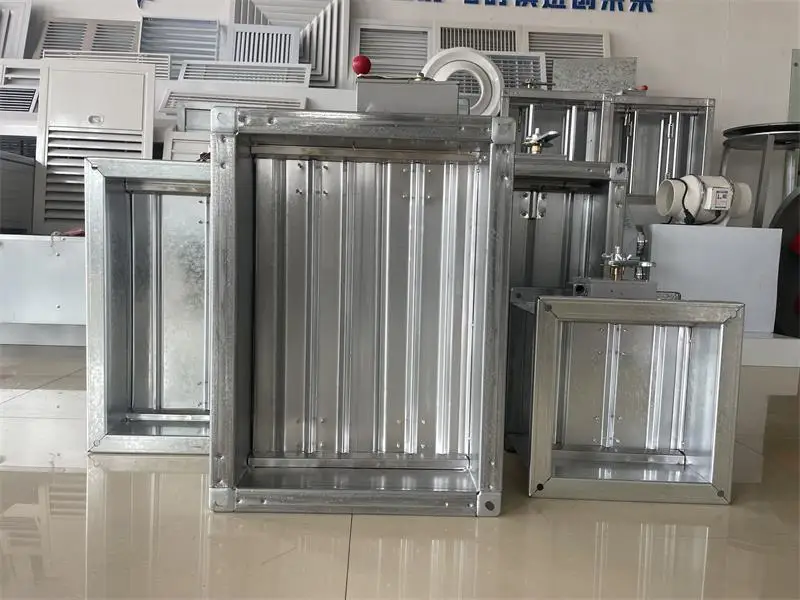 Система HVAC Оцинкованная сталь воздушный демпфер моторизованный дымовой
