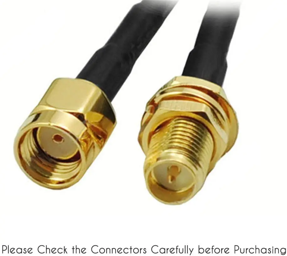 33ft Wi-Fi RP-SMA коаксиальный кабель-удлинитель для LAN WAN WiFi маршрутизатор RG174 антенный