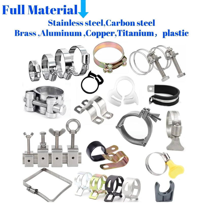 SS304 butterfly key adjustable turn key type hose clamp