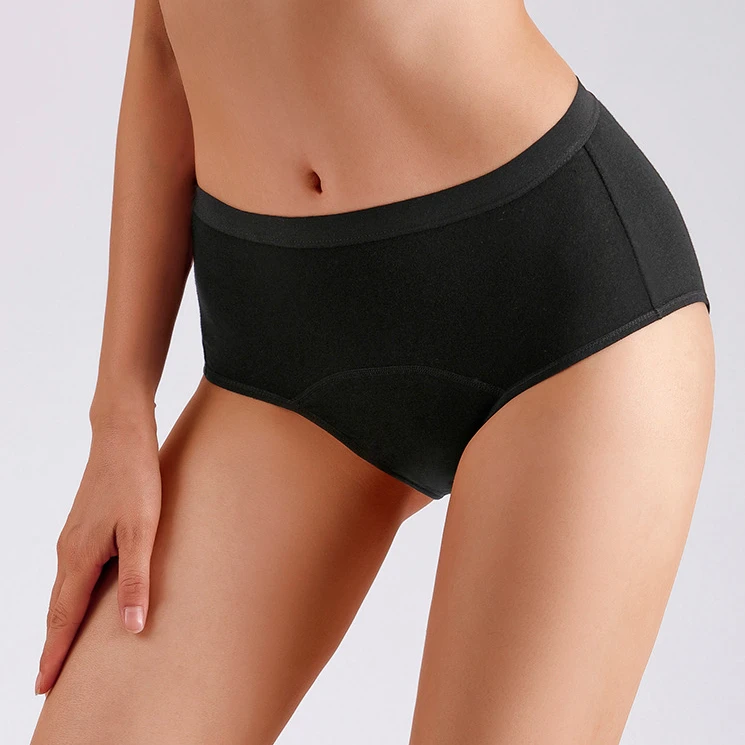 Factory Outlet 3Layers Absorbent Period Panties Leak Proof Seamless Menstrual Underwear Mid-Rise Women Period Panties