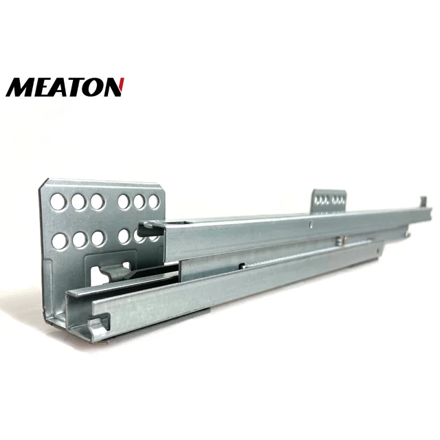 Meaton Hot Soft closing Metal tandem slim box for kitchen drawer at Height 63mm Morden slim box no edge sychronization