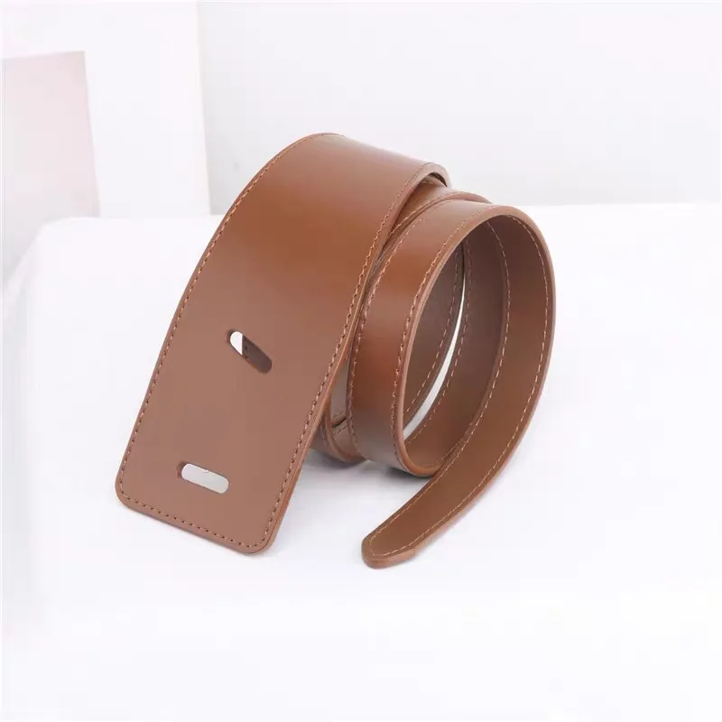 Wholesale Ladies Famous Luxury Brand Women Leather Designer Belts Thick Waist Band Dress Party Wide Belt
