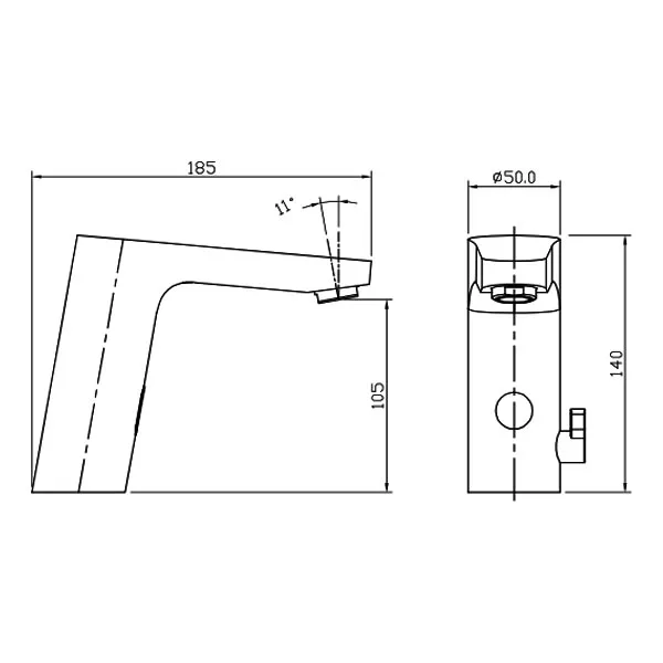 Electronic Infrared Hands Free Stainless Steel Automatic Sensor Basin Taps Touchfree Sensor Faucet