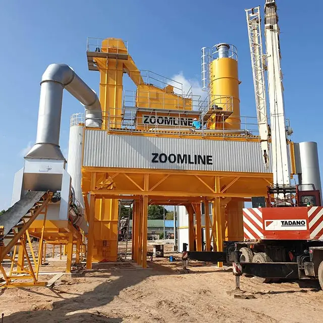 120T/H stationary asphalt mixing plants from China