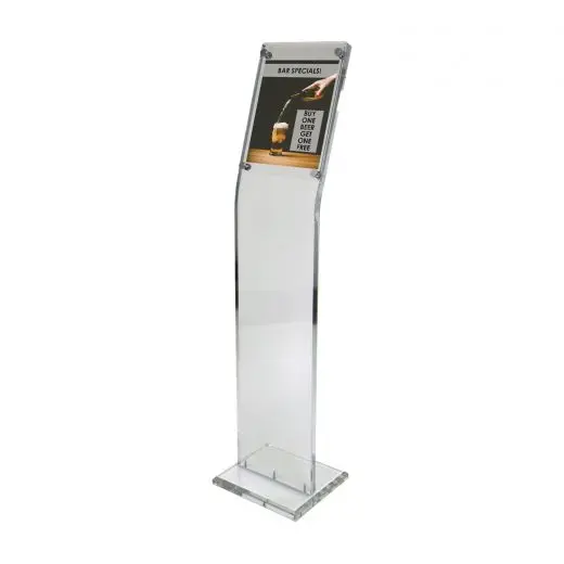 VONVIK Acrylic Free Standing Floor Advertising Display Menu Stand Exhibition Poster Display Stand