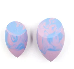 Губка-блендер для макияжа с мраморным эффектом в форме слезы