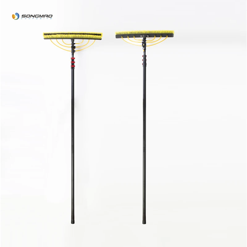 24ft aluminum telescopic window cleaning poles with brush
