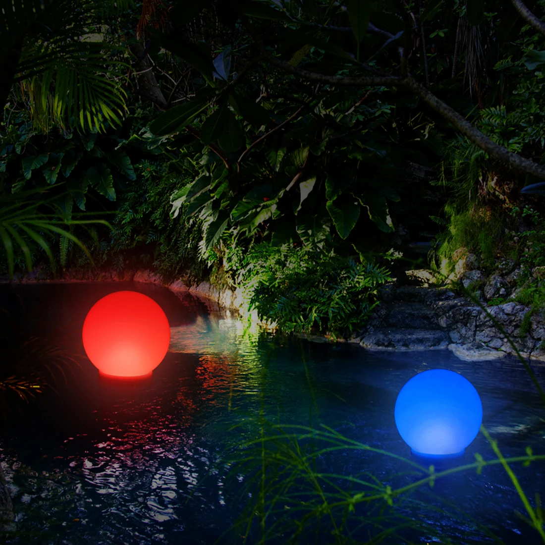  Уникальный дизайн водонепроницаемый RGB Солнечный плавающий шар встроенная солнечная панель для украшения сада улицы и