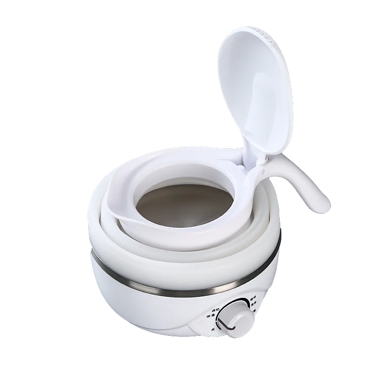 High quality small folding portable silicone kettle electric silicone for travel travelling kettle