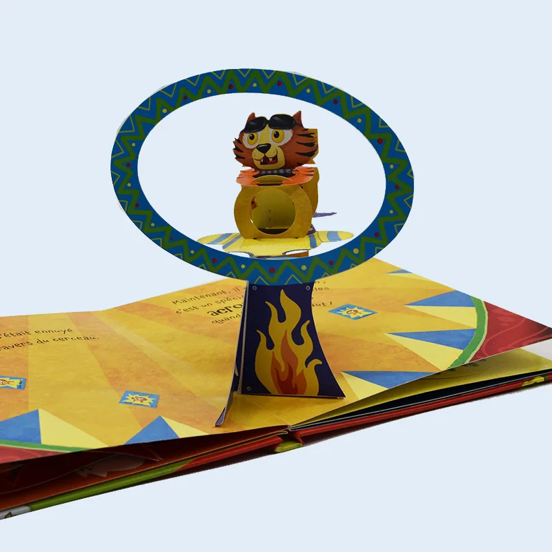 Hardcover Stereoscopic Animal Pop Up Book Colorful Printing Children Education Book Professional Publishing Book Manufacturer