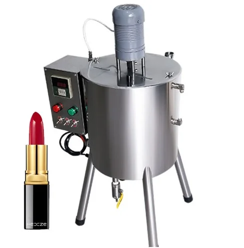 Lipstick Heating Stirring Filler With Mixing Hopper Heater Tank Hot Chocolates Crayon Handmade Soap Candle Wax Filling Machine