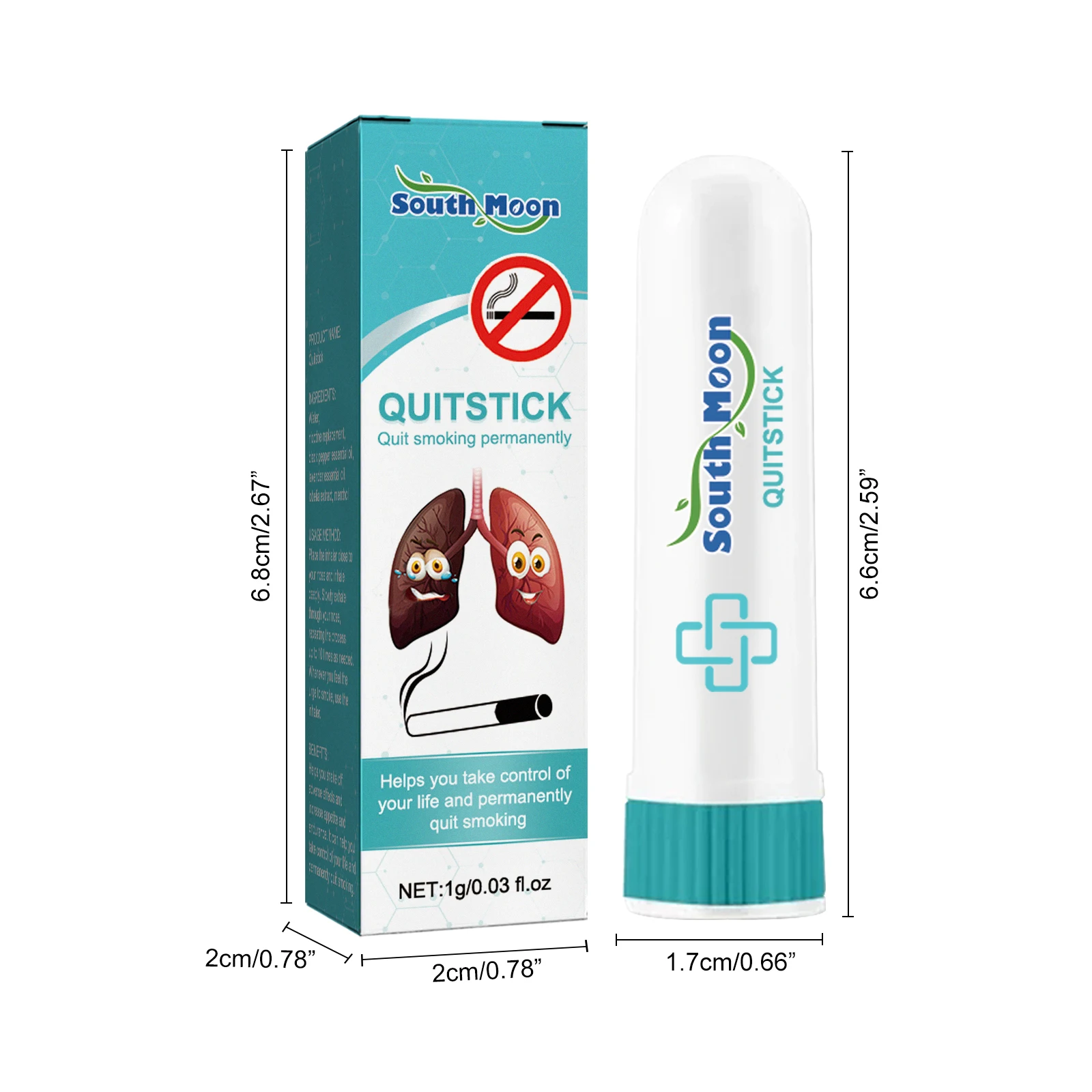 Custom logo Mint Smell Smoking Cessation Sticks Effective Smoking Quit Stick Gift