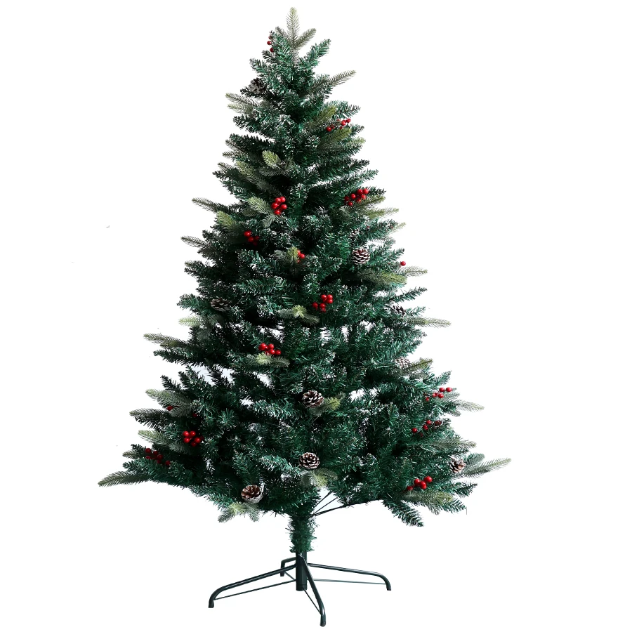 High quality PE PVC Mixed Flocked Christmas Tree Snowy Xmas trees