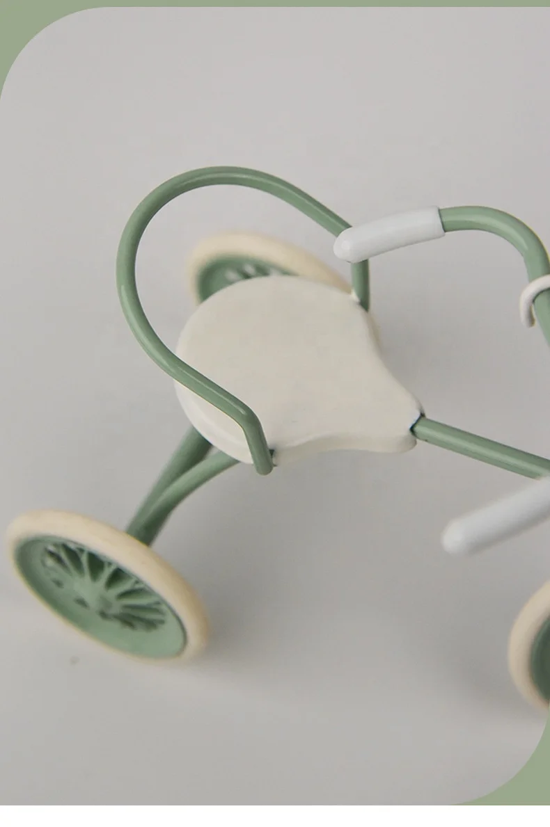 Doll house accessories bike for 1:12 scale dolls Wholesale Price Mini Bicycle Ride