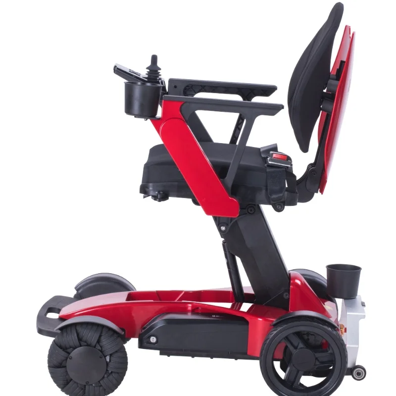 Elite Electric Mobility Aid for Seniors  with Height-Adjustable Seating, 3D Wing Backrest, Safety Harness, LED Illumination