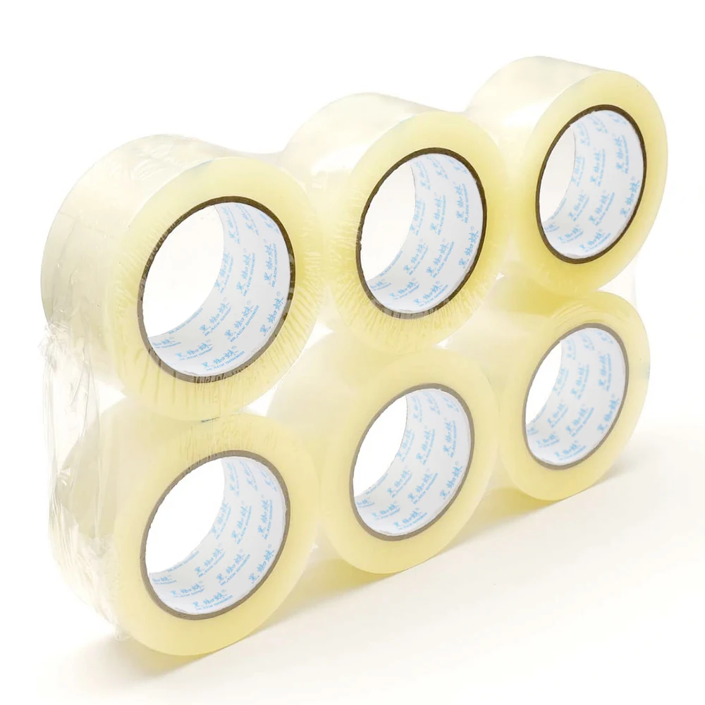 Clear Box Sealing  Jumbo Roll Adhesive Tape Bopp Packing Tape For Heavy Duty Shipping Moving