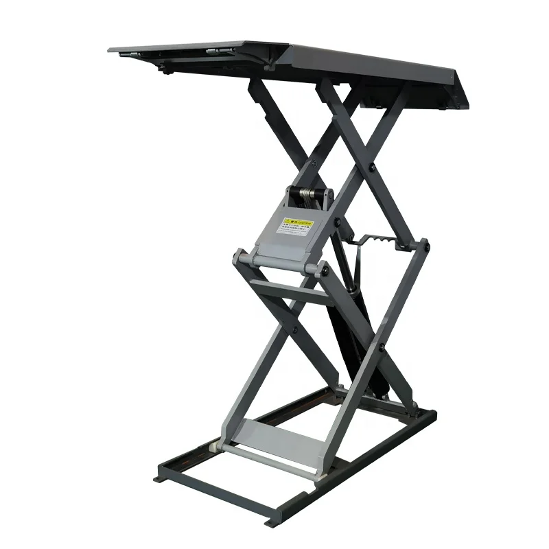 Factory price Hydraulic Scissor car Lift Ultra-thin Scissor Lift Super Thin Scissor Car Lift