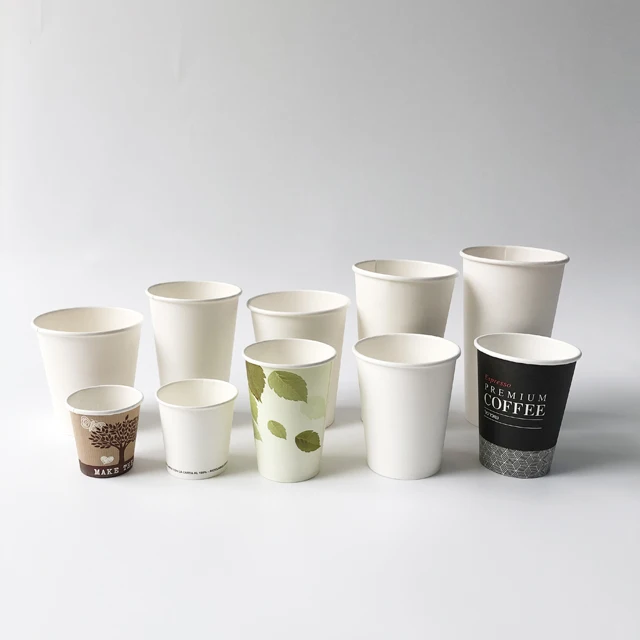 100% Biodegradable color 9oz single wall Kraft paper coffee cup or beverage cup customization