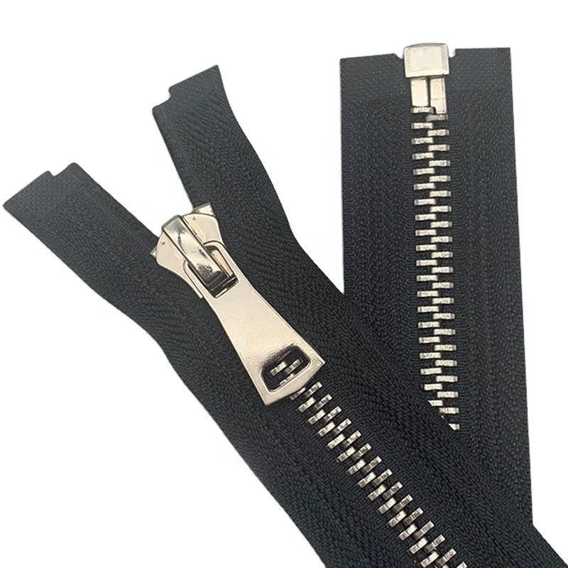 
Новый дизайн, полированные зубья #8, металлическая молния для покрытия большого размера 