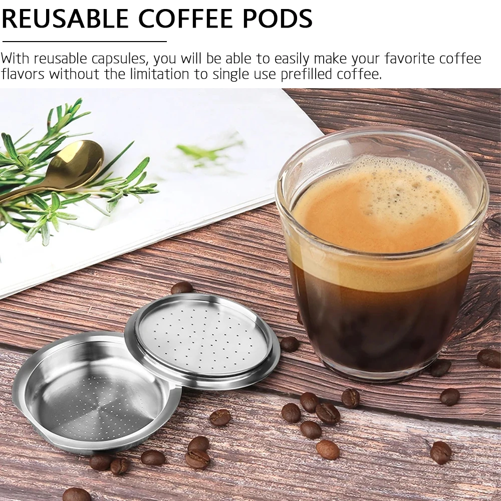 1Pod Set Hot Selling Reusable Coffee Capsule Stainless Steel Coffee Filter Coffee Cup Compatible With Senseo Espresso Machines