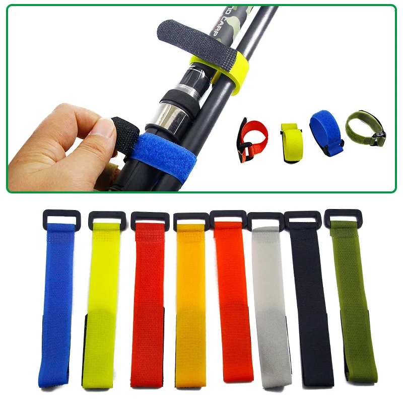 fishing gear accessories Luya bait fishing rod binding belt binding rod binding device fixed anti-buckle cable tie